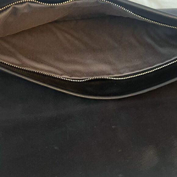 Tiffany & Co. Leather Serena Clutch - Black Suede and Leather - Picture 14 of 16